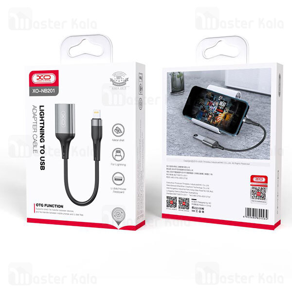 تبدیل OTG لایتنینگ به USB ایکس او Xo NB201